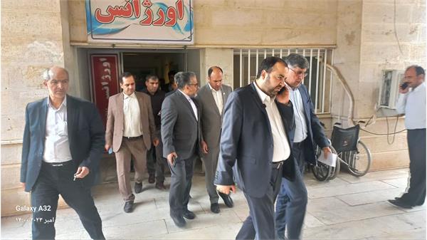 بازدید دکتر جمالدینی وهیئت همراه از بیمارستان حضرت ابوالفظل العباس (ع)شهرستان قصر شیرین